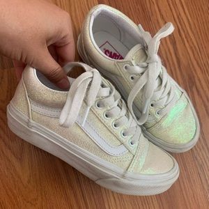 Little girls sparky color changing vans